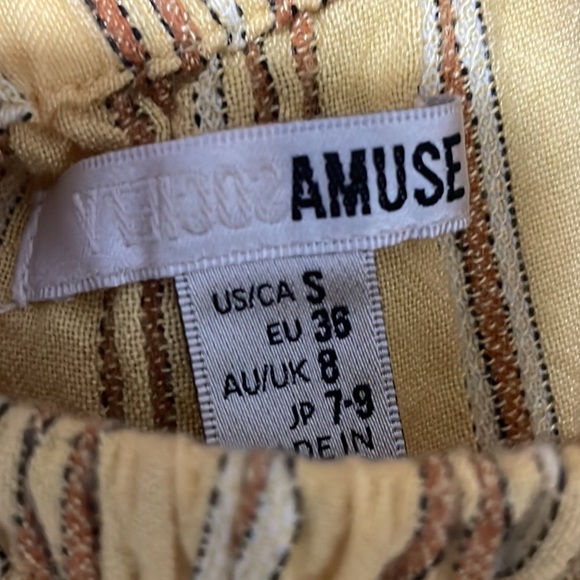 Amuse Society Yellow Midi Dress - Picture 4 of 6